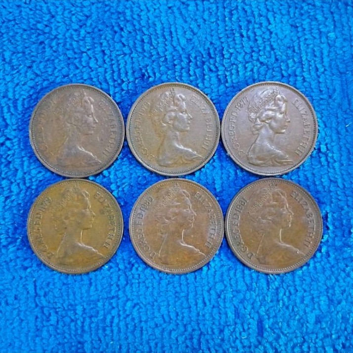 ( BK -650) เหรียญ 2 New Pence ( หรือ 2 เพนนี)