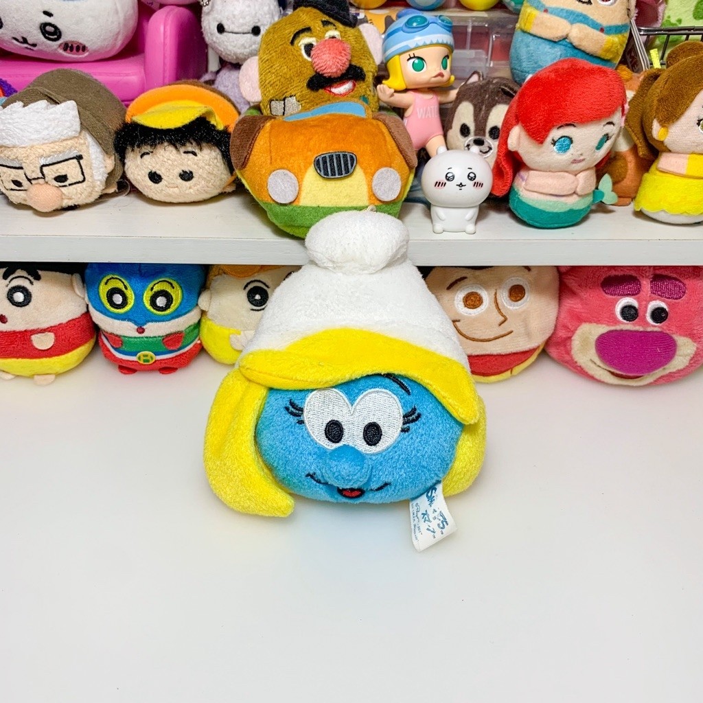 พร้อมส่ง🚚 พวงกุญแจสเมิร์ฟ smurfette - smurfs🩵💛 ป้ายจาง