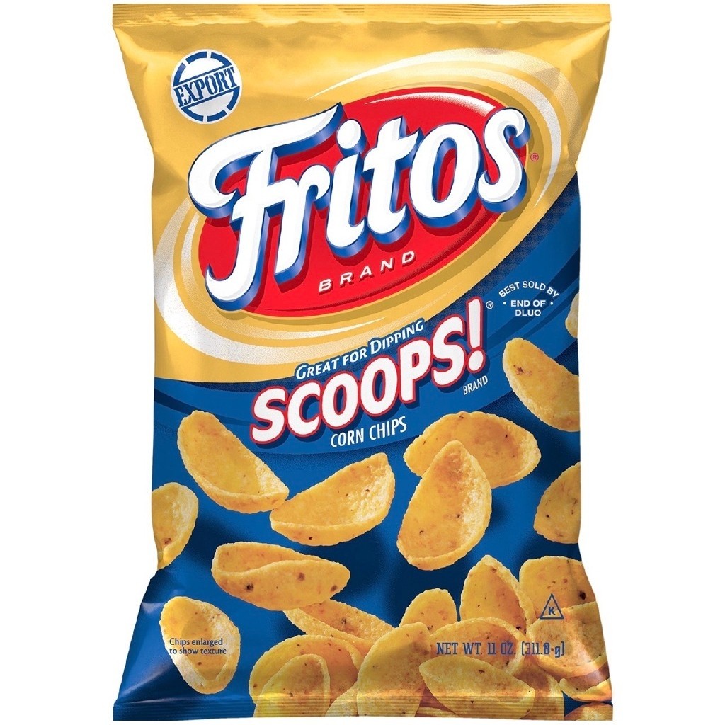 Fritos scoops corn chips 11oz. แท้ จากอเมริกา🇺🇸 ข้าวโพดทอดกรอบ สำหรับดิป