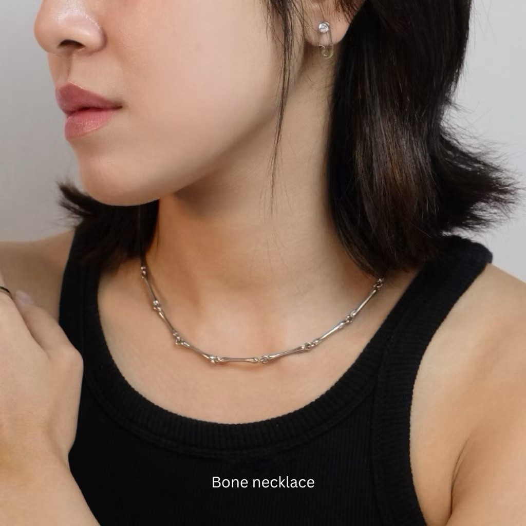 Bone Necklace — stainless steel