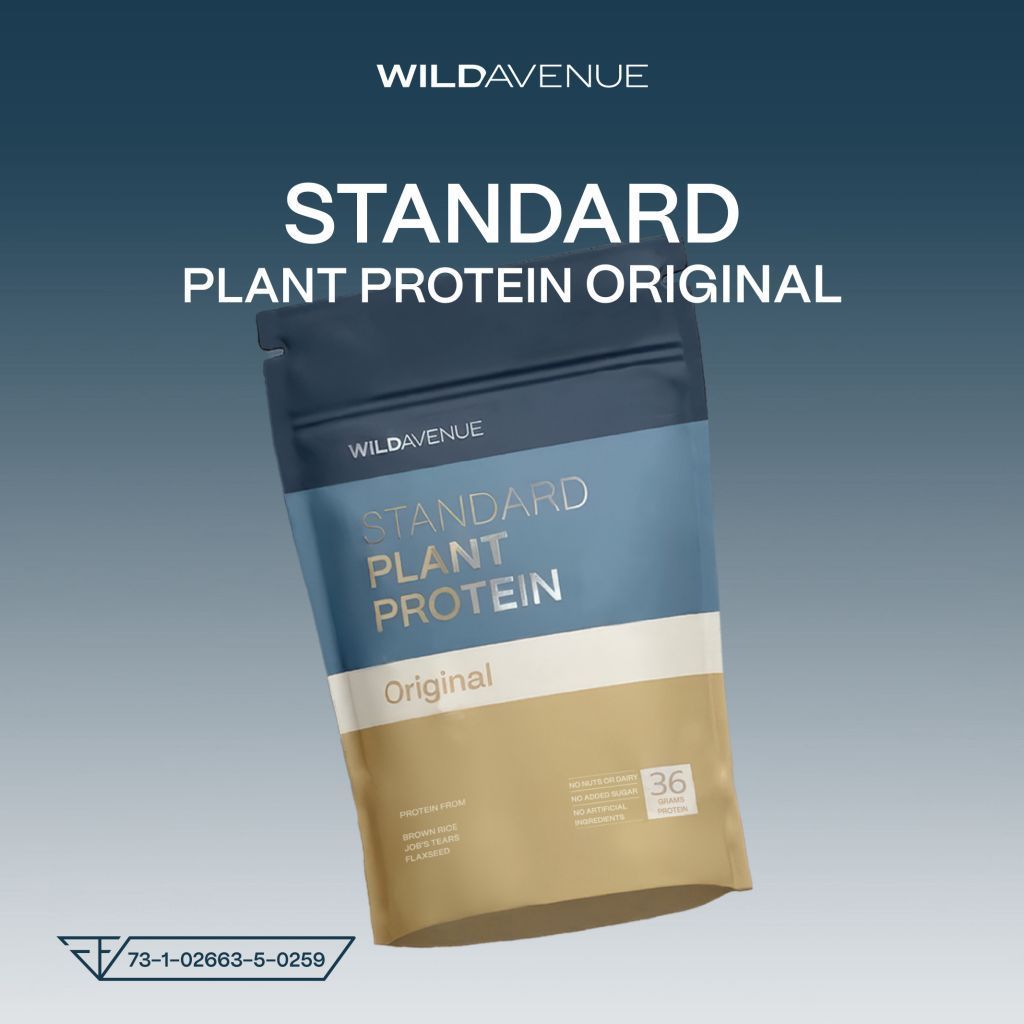 WILD AVENUE STANDARD PLANT PROTEIN ORIGINAL (โปรตีนพืชไม่มีรสชาติ โปรตีน 36 กรัม)