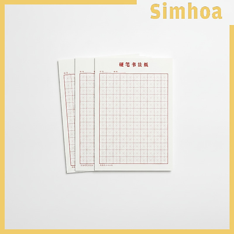 [SIMHOA] กระดาษฝึกการประดิษฐ์ตัวอักษรปากกาแข็ง Sijin - กริด Tianzige และ Mizige สําหรับการเขียนปากกา