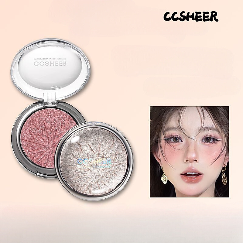 .品CSHER Eyeshadow Powder Highlight Fragmentation Pearl Contour Brightening Natural Color Derivation 