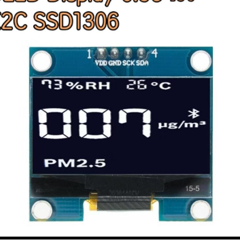 หน้าจอ OLED 0.96 นิ้ว ความละเอียดสูง 128x64 สำหรับ Arduino