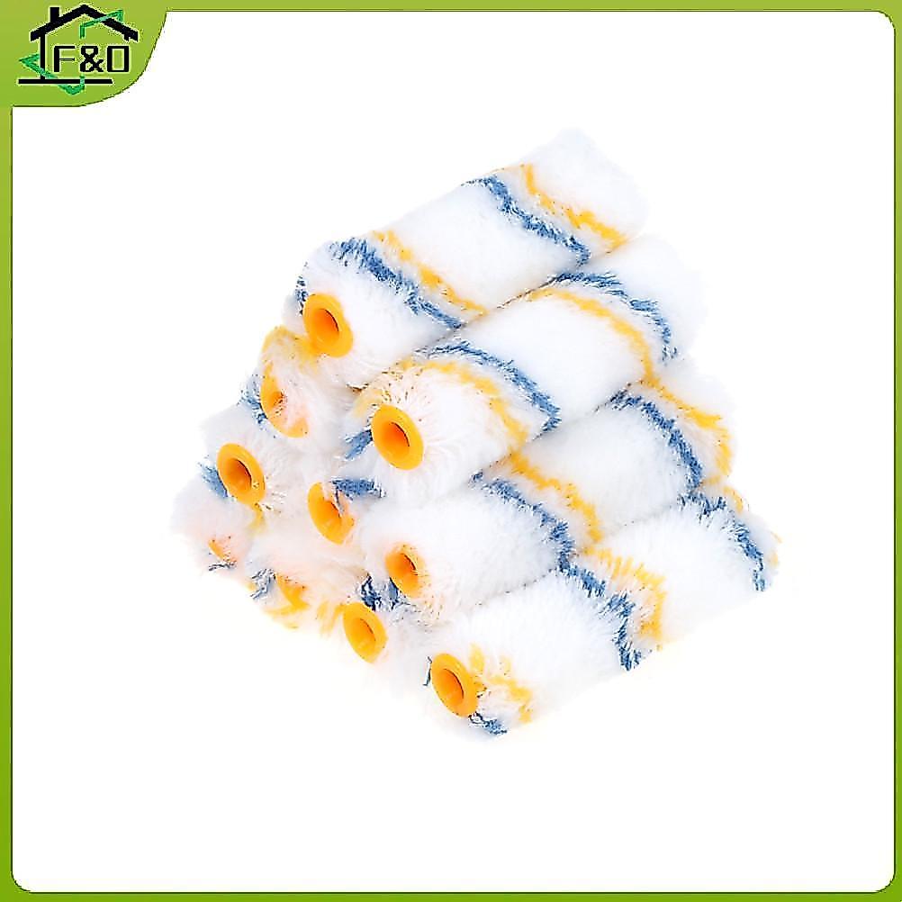 F&O 10 ชิ้น/pa 4" ลูกกลิ้งทาสี Decorators Brush Evenly & Smooth Home Tool