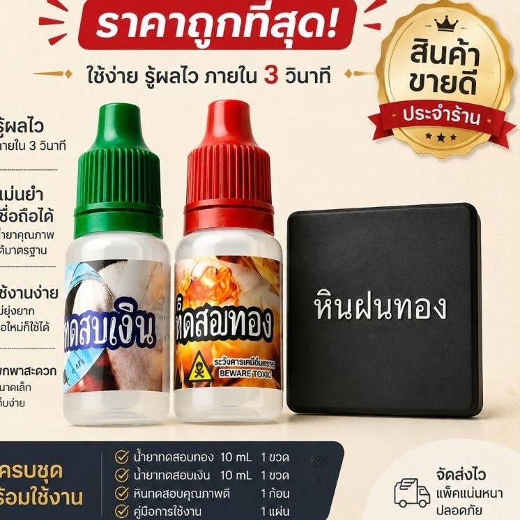 ชุดทดสอบทอง 1/1 ครบชุด