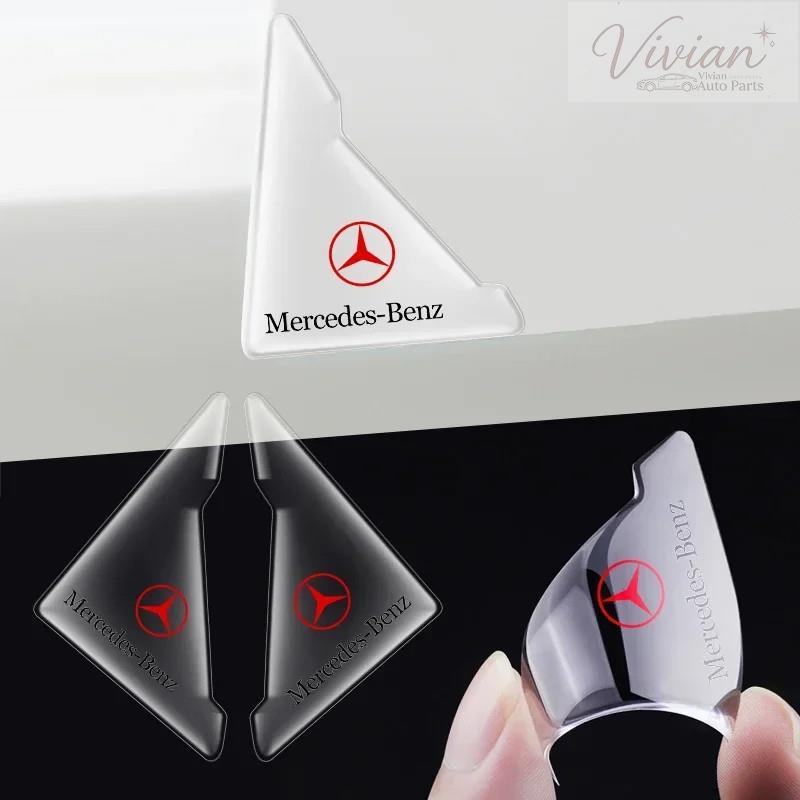 2pcs รถมุมประตู Anti-Collision กันชนสติกเกอร์ป้องกันสําหรับ Mercedes Benz AMG W204 W205 W206 W211 W2