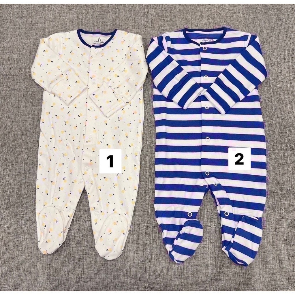Next baby ชุดนอนคลุมเท้าผ้าดีมาก