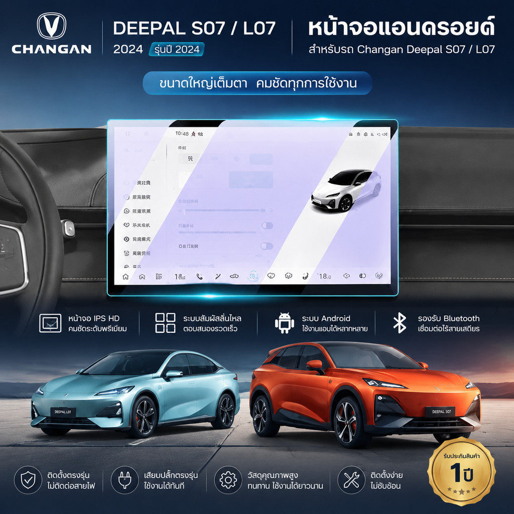2024 Changan Dark Blue S07/L07 รถ Central Control ฟิล์มหน้าจอนําทางฟิล์มเครื่องมือฟิล์มป้องกันอุปกรณ
