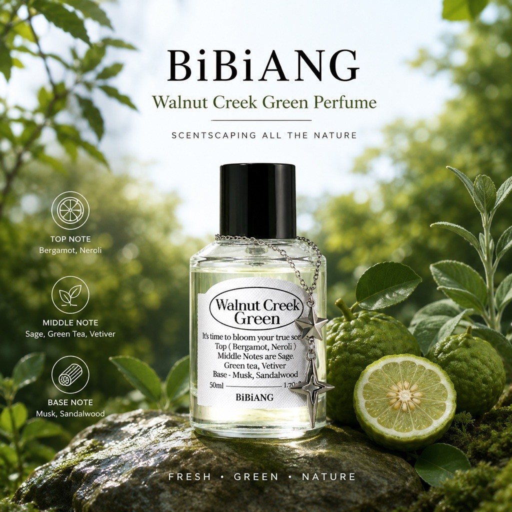 (พร้อมส่ง) BiBiang 🇰🇷 น้ำหอม กลิ่น Walnut Creek Green