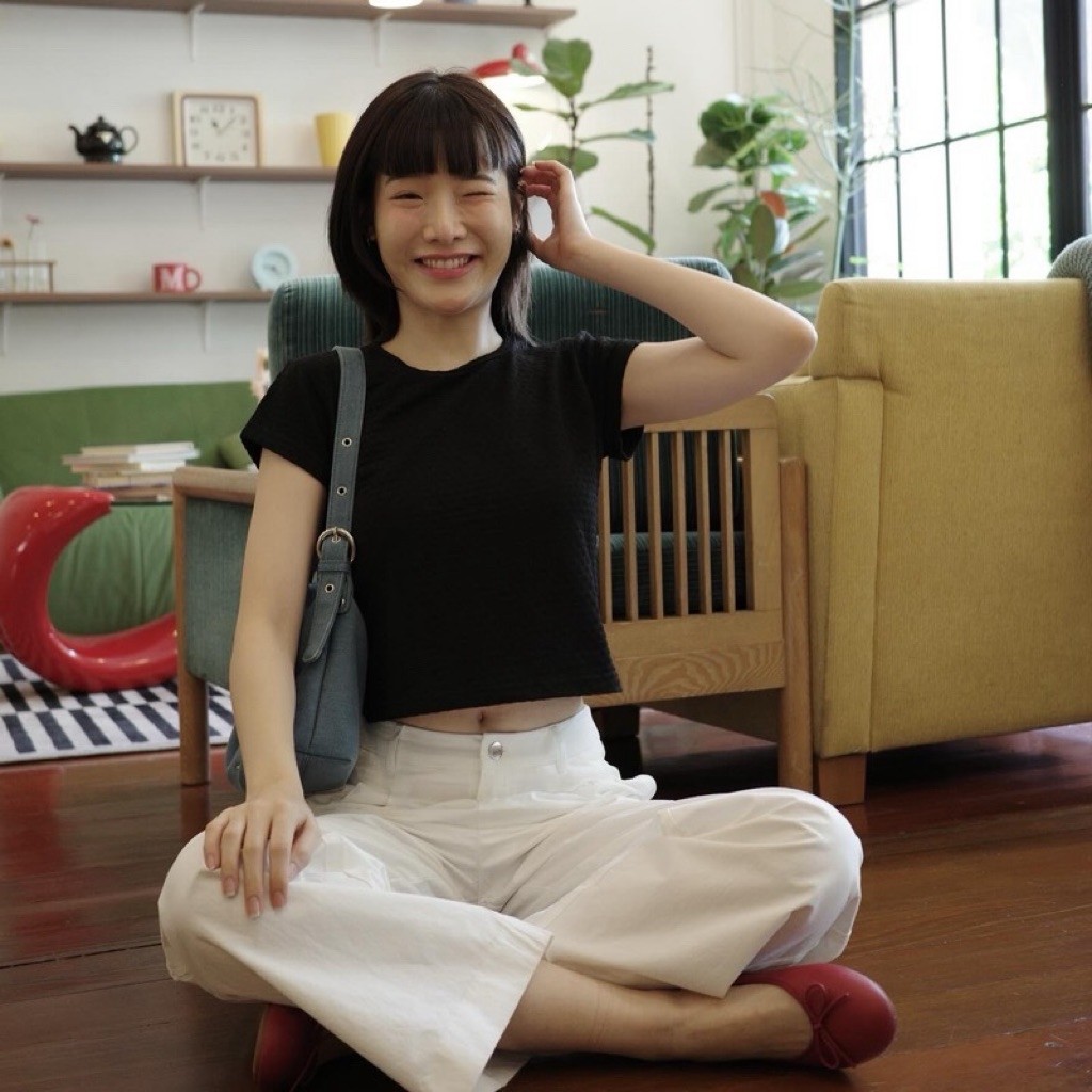 ส่งต่อ Mon2Sun| Molly crop 🔅Black & Grey size 2