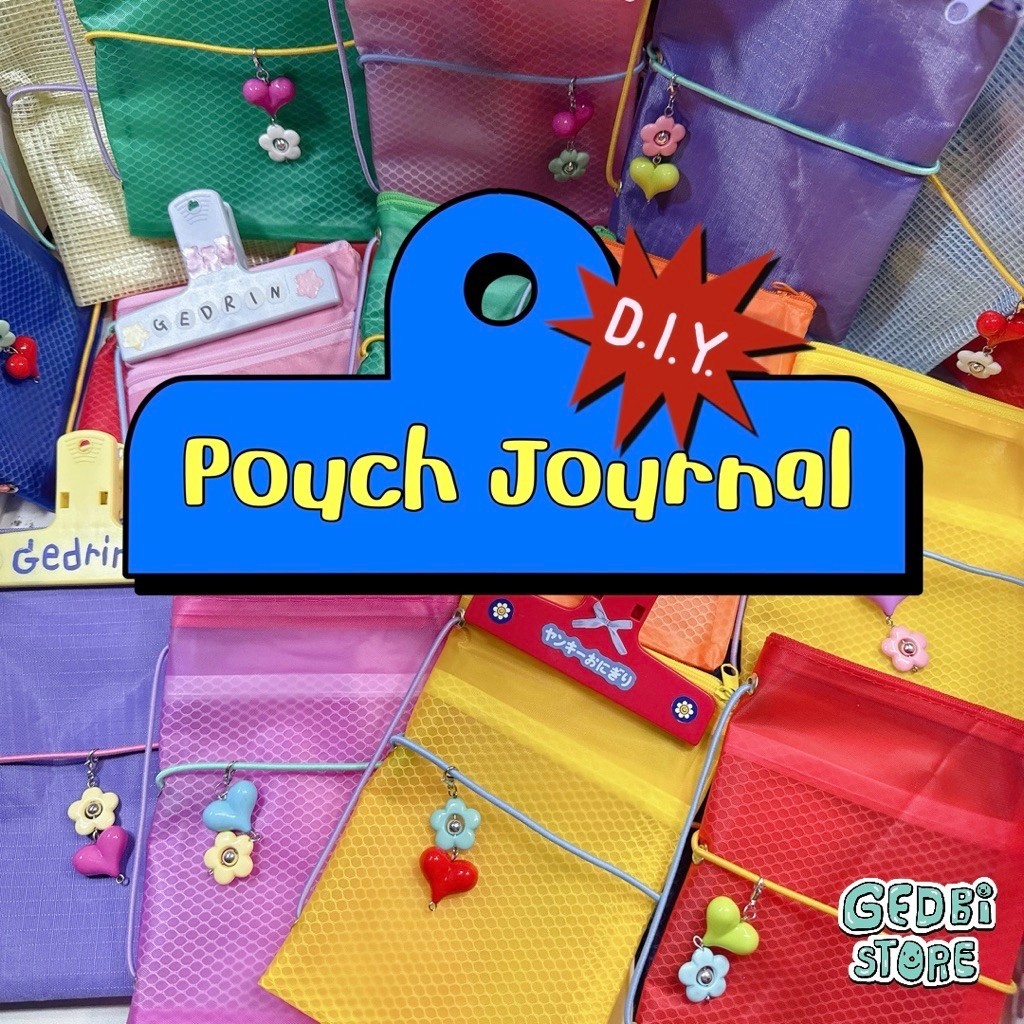 (พร้อมส่ง)Pouch Journal ไดอารี่DIY
