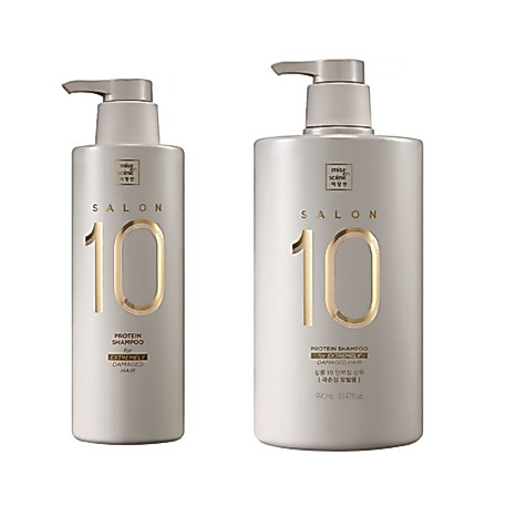 Mise-En-Scene Salon 10 Protein Shampoo สําหรับผมเสียอย่างมาก 500ml,990ml