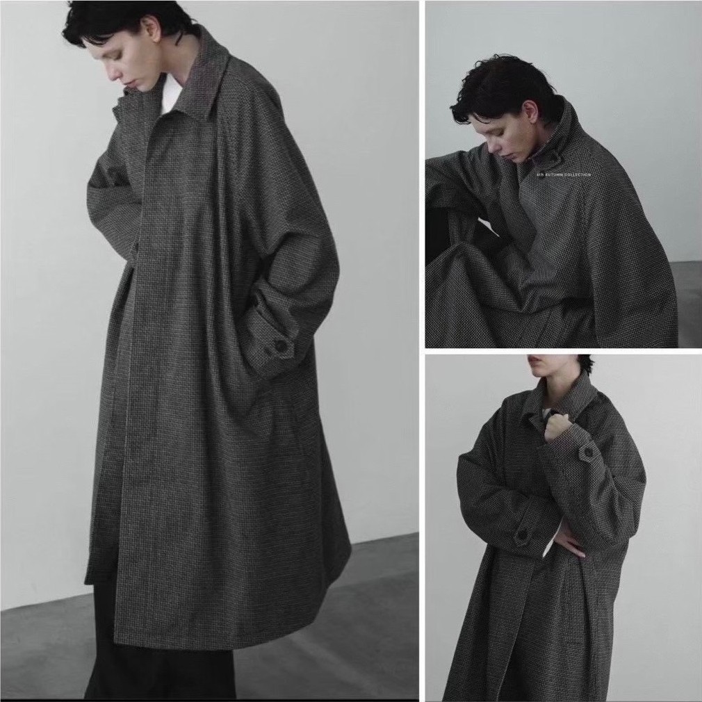BRAND:remer(ตัดป้าย) แบรนด์ญี่ปุ่นมือ 1 แท้💯  เสื้อโค้ทยาว loose Balmacaan Over long coat