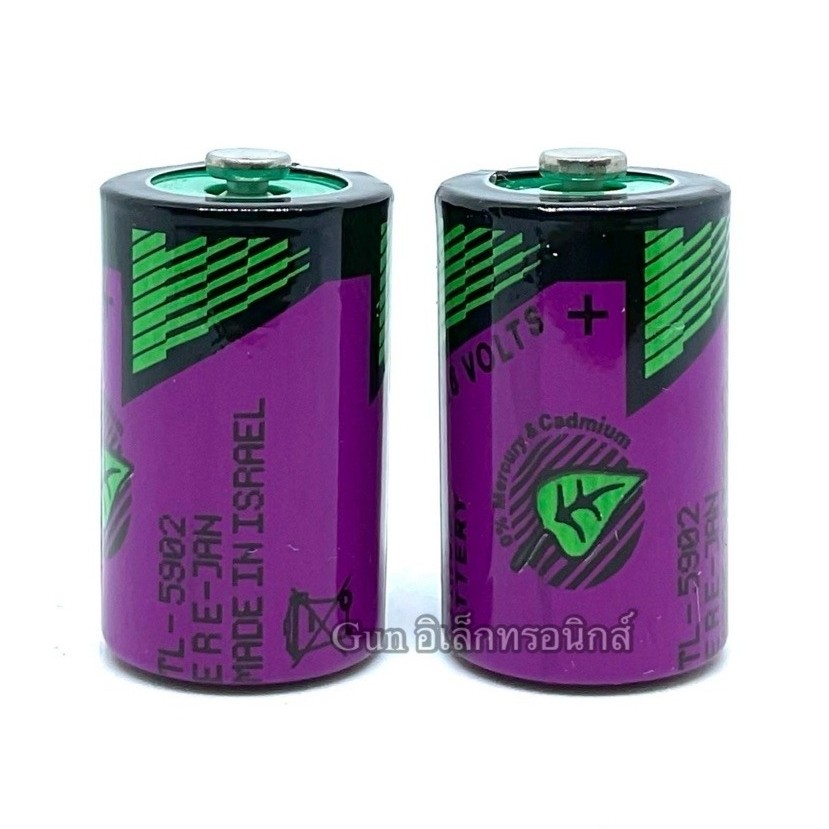TL-5902 TADIRAN  1/2AA Lithium 3.6V MADE IN ISRAEL แบตเตอรี่ ออกบิลได้