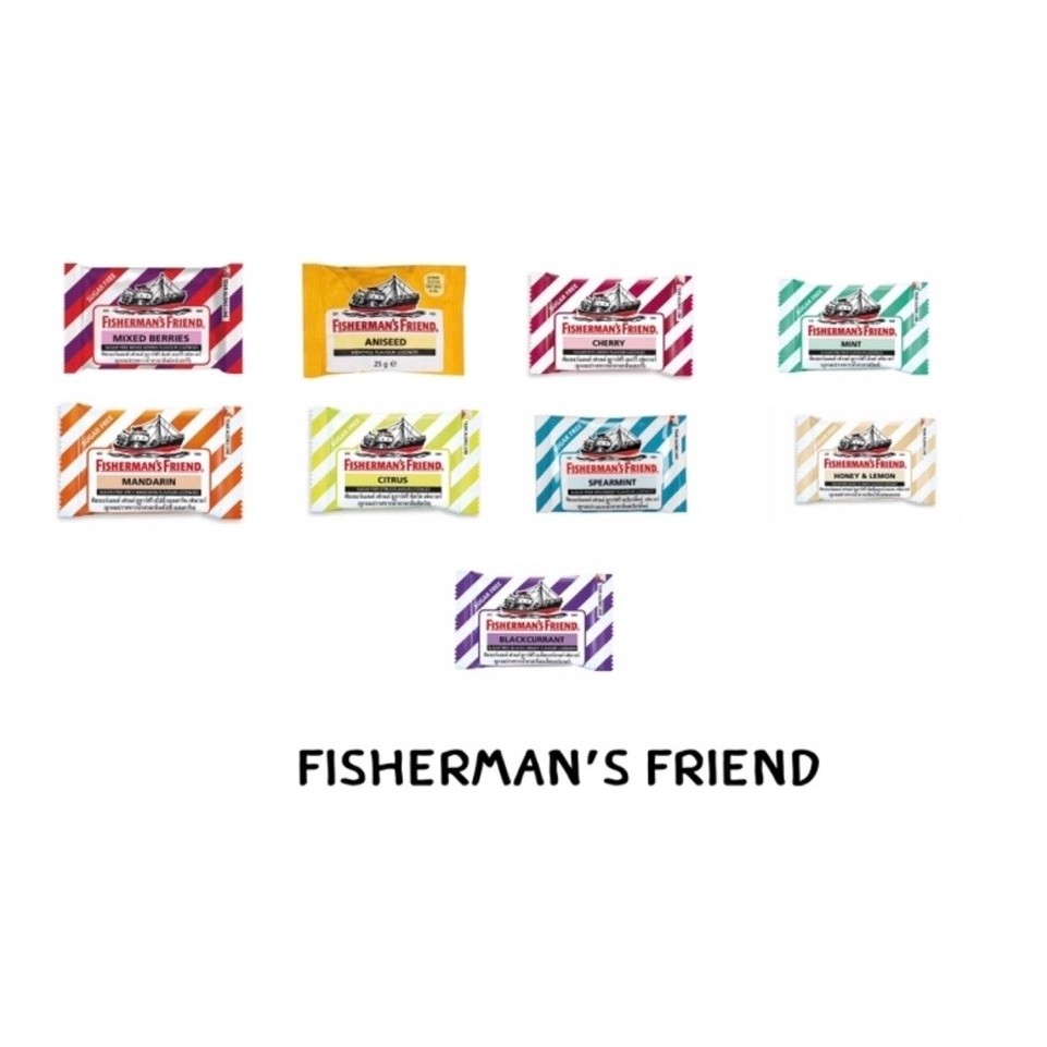 Fisherman’s Friend มีทุกรสชาติ (6 ซอง / 1 กล่อง)