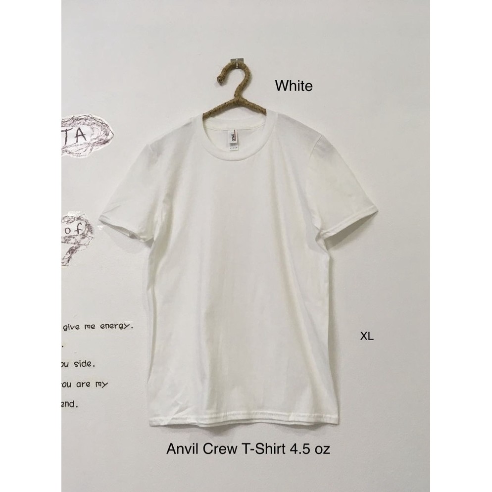 Anvil Crew (Light Weight) 4.5 oz เสื้อยืดคอกลมผ้าบาง สินค้านำเข้า Made in Haiti - Honduras - El Salvador - Nicaragua
