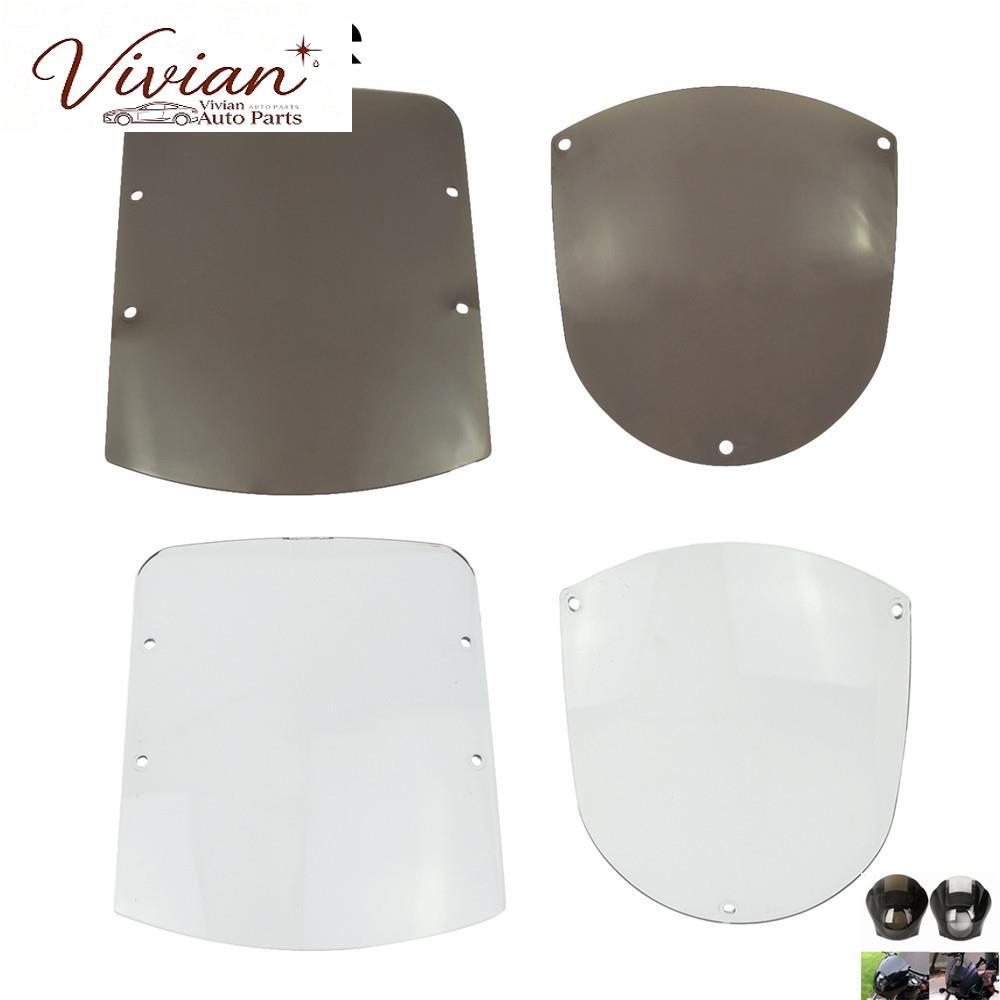 รถจักรยานยนต์ ABS กระจก Quarter Fairing กระจกป้องกันควัน/ใสสําหรับ Harley Sportster XL 1200 883 FXR 