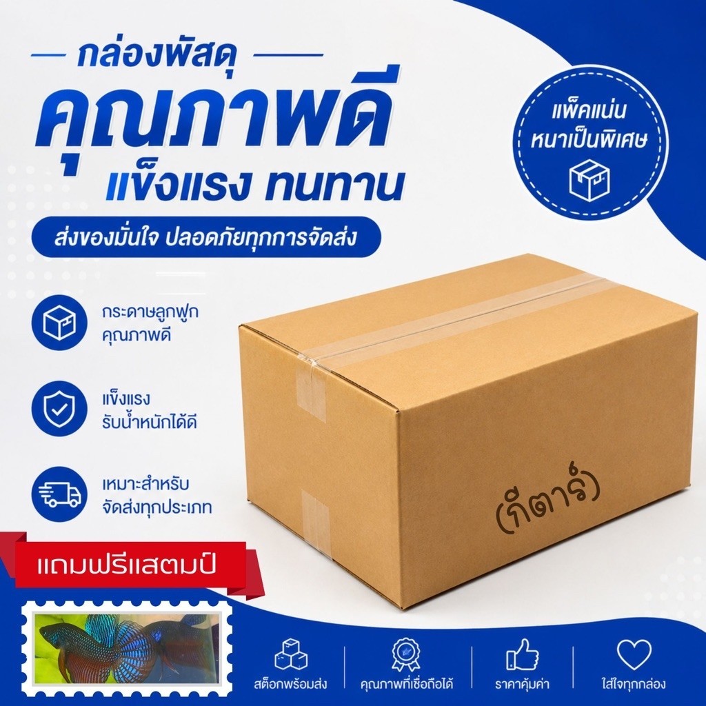 กล่องพัสดุ บรรจุ กีตาร์ (อีสานหางลาย)
