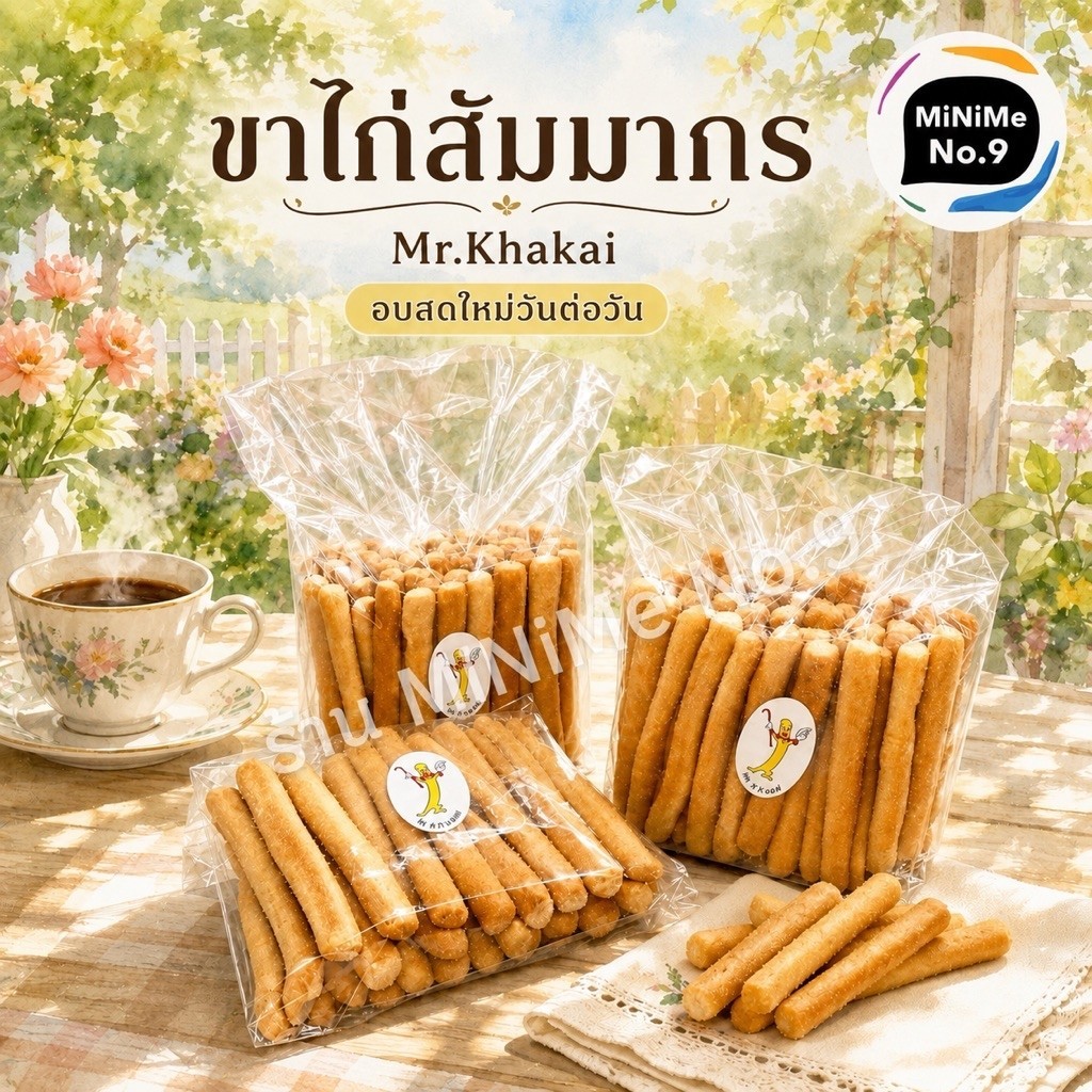 (แท้) ขนมขาไก่สัมมากร Mr.Khakai ขาไก่ในตำนาน