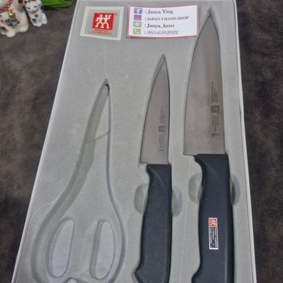 ZWILLING J.A.HENCKELS SOLINGEN GERMANY/ FRIODUR ICE HARDENED MO STAIN  #มีดซันโตกุ  #swilling  #คนคู