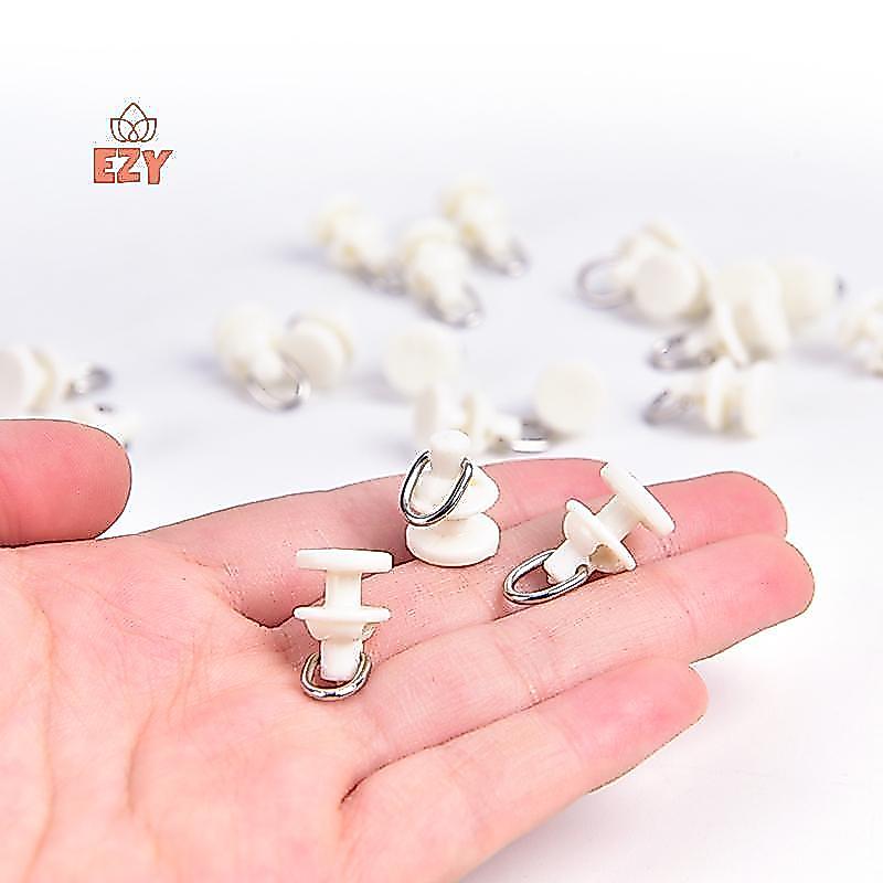 EZY 20 ชิ้นม่านติดตามเครื่องร่อนรางผ้าม่านตะขอลูกกลิ้งผ้าม่านติดตามอุปกรณ์เสริมใหม่
