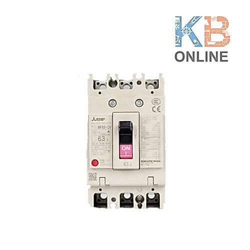 Mitsubishi เบรกเกอร์ NF63 CV 2P 63A Mitsubishi Circuit Breaker NF63 CV 2P 63A