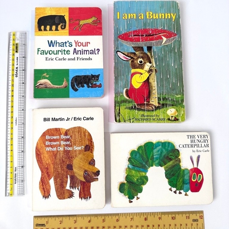 ชุดรวมเล่มดัง 4 เล่ม The very hungry Caterpillar, Brown Bear, I am a Bunny โดย Eric Carle, Richard S