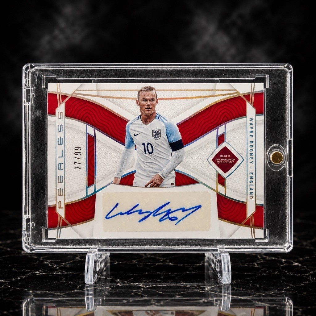 การ์ดลายเซ็นนักฟุตบอล Wayne Rooney Panini Peerless 27/99 England