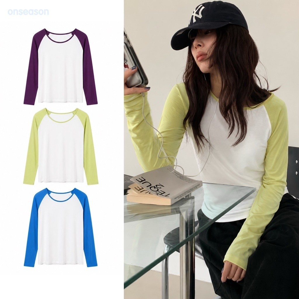 ONSEASON - พร้อมส่ง Vanson Raglan Tee