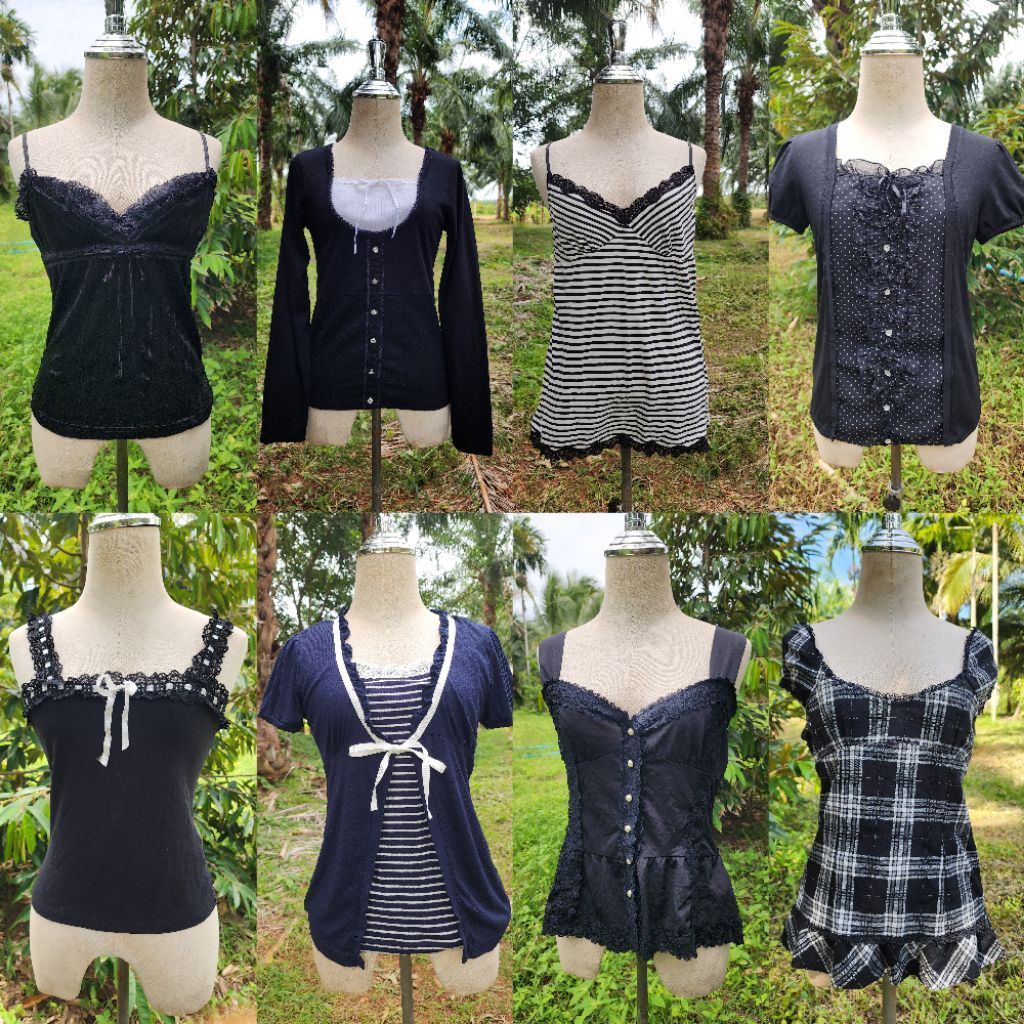 (10.9.26)Dark coquetteเสื้อญี่ปุ่นมือสอง ซาวาโกะ