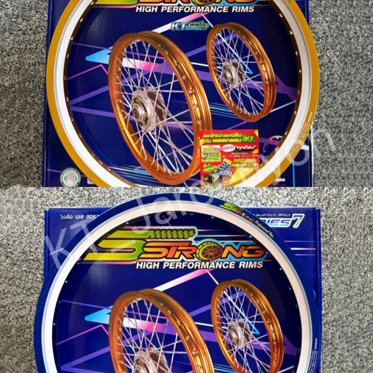 ล้อ Sstrong ลายทูโทน ขนาด 1.4 ขอบ 17 (ราคาต่อคู่) แถมเสื้อฟรี
