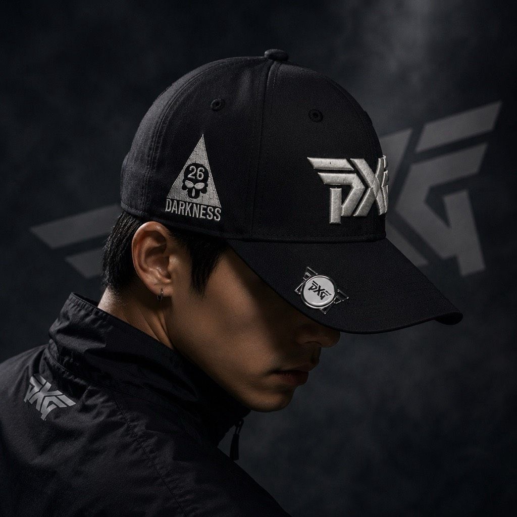 หมวกกอล์ฟ PXG Skull Darkness golf hat with Marker