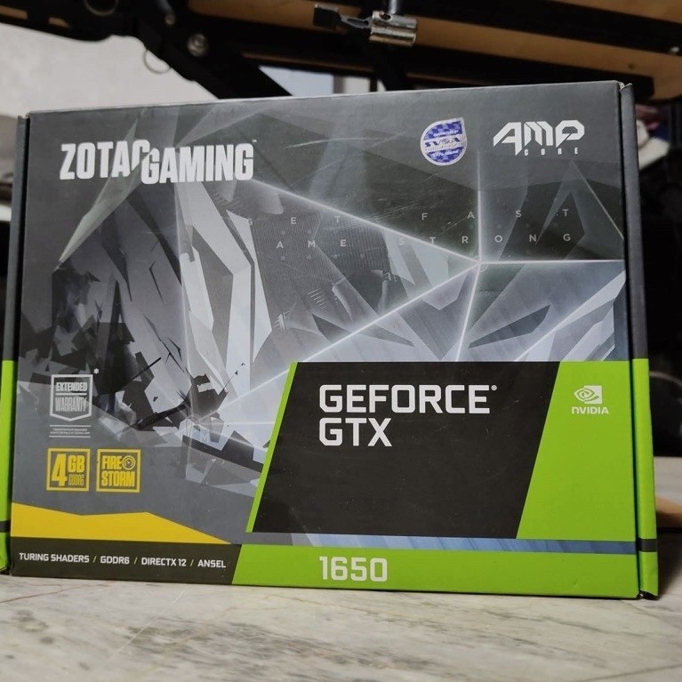 GpU GTX 1650 4GB ต่อไฟเพิ่ม6พิน