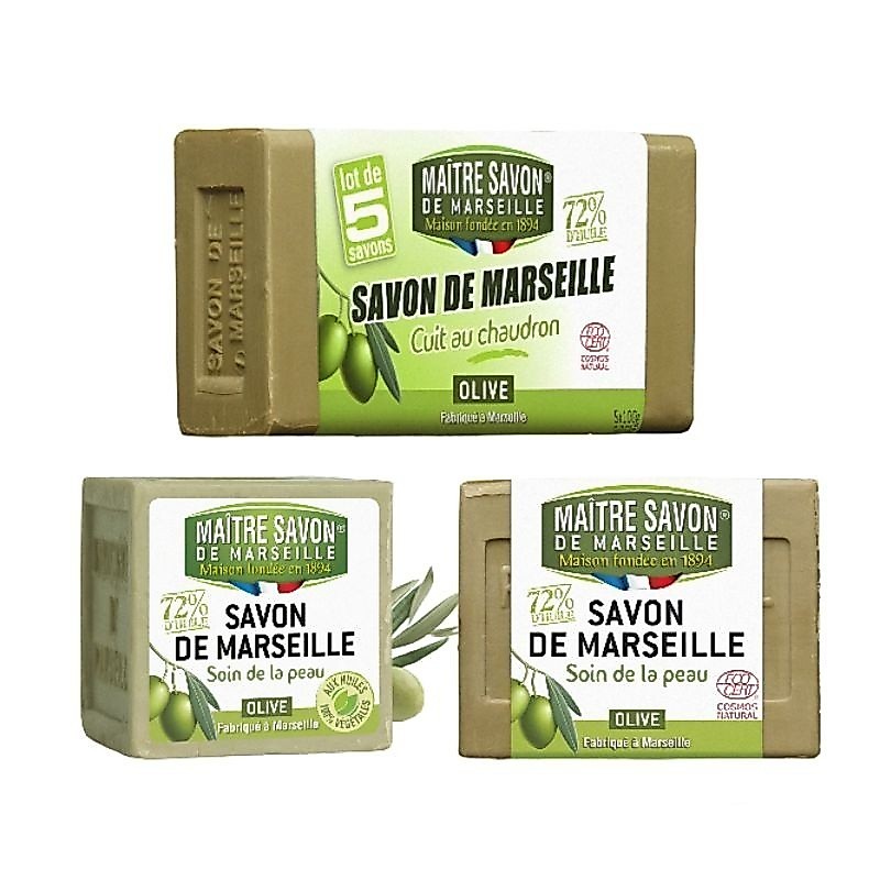 MAITRE SAVON DE MARSEILLE SOAP สบู่ก้อนมาร์เซย์ สบู่น้ำมันมะกอกบริสุทธิ์