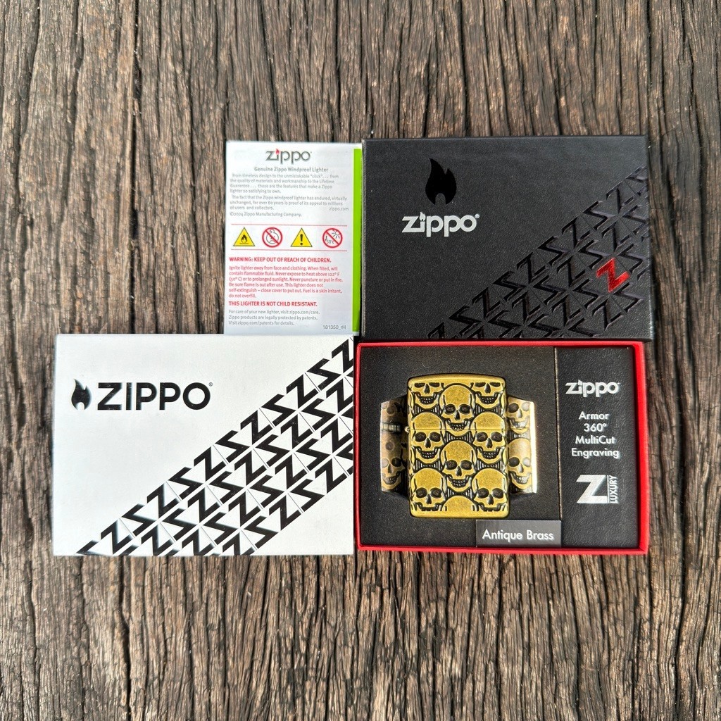 ไฟแช็ก Zippo รุ่น 46302 Cackling Cranium Design