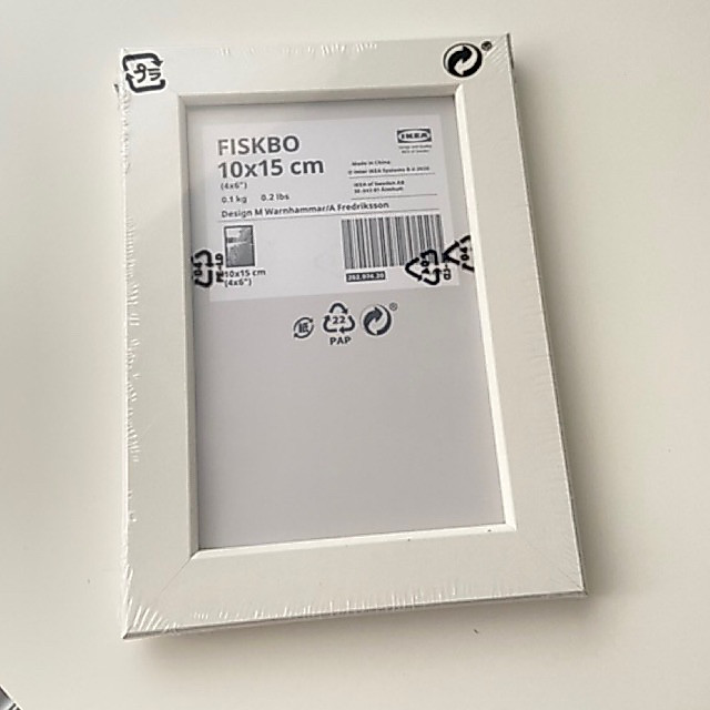 [ikea] กรอบรูปอิเกียสีขาวขอบบาง พร้อมส่ง
