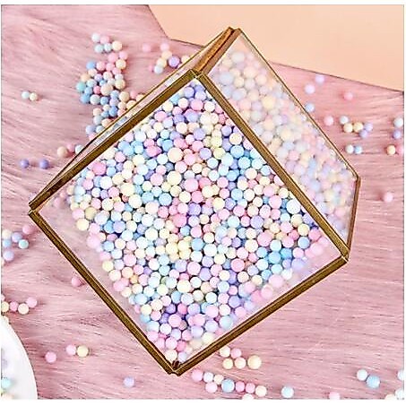 4-6mm/2-3mm สีสัน Macaroon โฟม Ball ~Gift Wrap Filled ขนาด Macaron Ball Meteor ของขวัญกล ่ องรอบโฟมบอลสําหรับงานแต ่ งงานของขวัญตกแต ่ ง