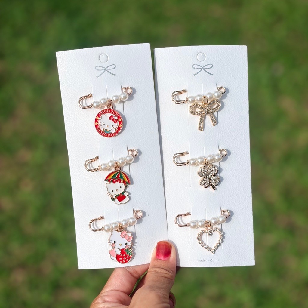 SET30 เข็มกลัดแฟชั่นคนท้อง 3 ชิ้น/แพ็ค ขนาด 3.8 ซม.(พร้อมส่ง)