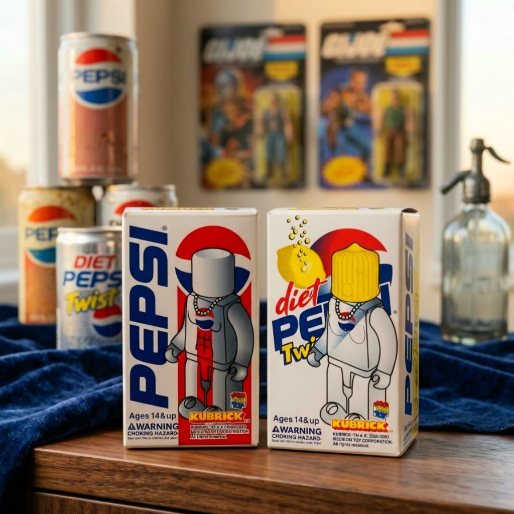 Kubrick X Pepsi : Pepsi Man Original & Pepsi Twist Woman / 100% / ปี 2003 / Vintage / ขายคู่
