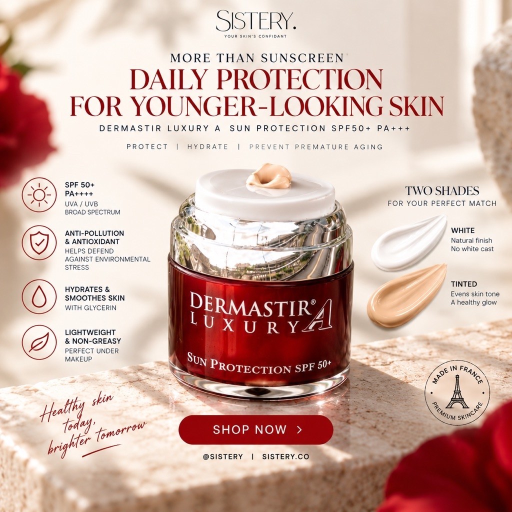 DERMASTIR SUN PROTECTION TINTED SPF50 ครีมแดด SPF 50 และ PA++++
