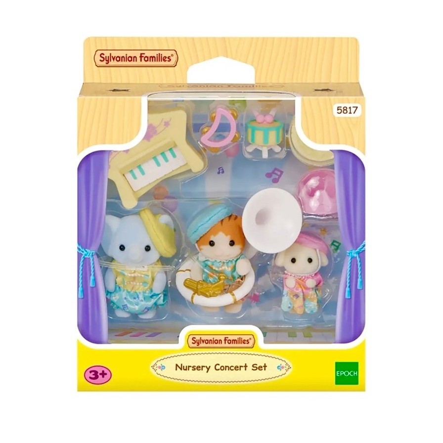 ตุ๊กตาเบบี้ซิลวาเนียน ชุดวงดนตรีป๊อป โดเรมีฟา ซิลวาเนียน Do-Re-Mi-Fa Music Band : Sylvanian Nursery School บ้านตุ๊กตา