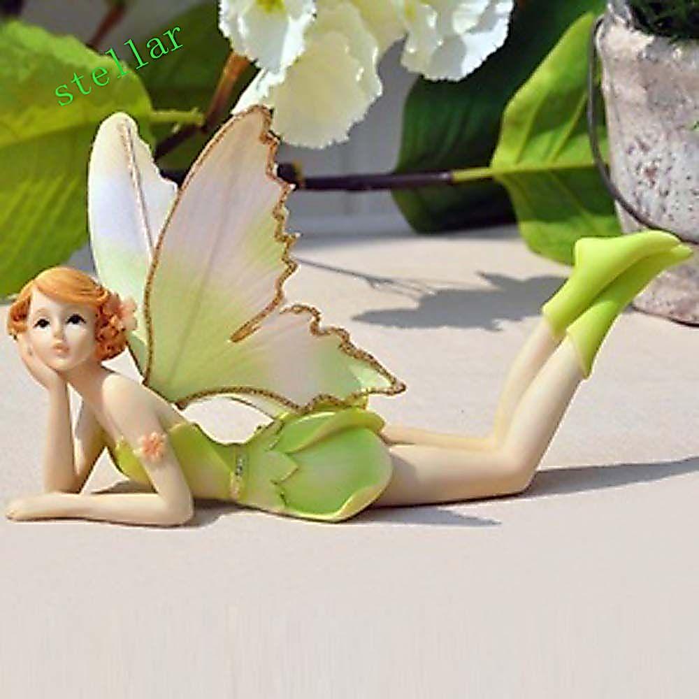 STELLARTECH นางฟ้าดอกไม้ Wing Fly Fairy ของที่ระลึก DIY Miniatures