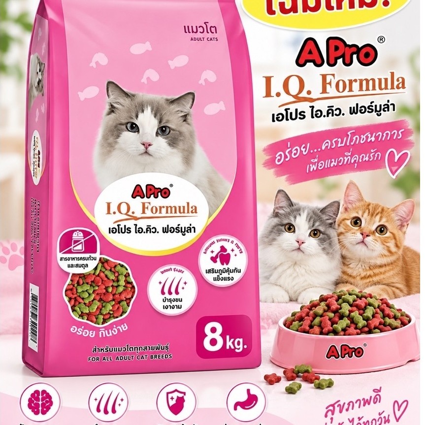 แมวโต เอโปร ไอคิว (A -Pro IQ) (8 kg)