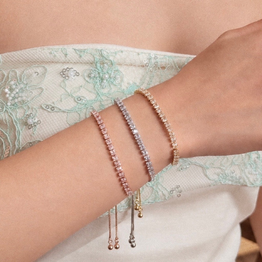 Socrush.bkk | BIJOU TENNIS bracelet สร้อยข้อมือเพช
