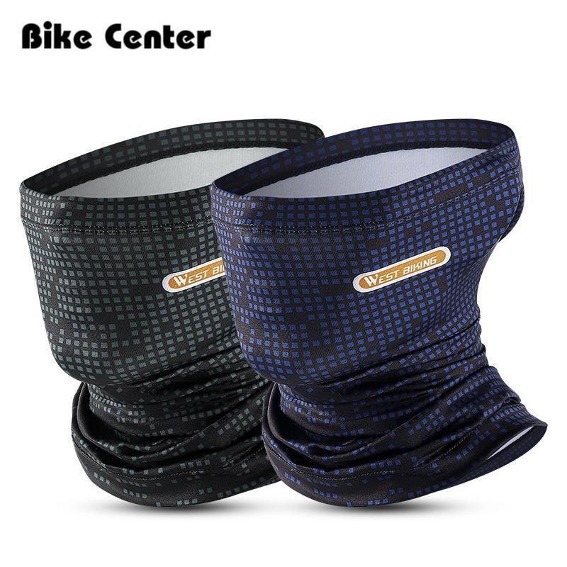 Breathable จักรยานหน้ากากฤดูร้อนคอ Gaiter UV400 Sun Protection ผ้าไหมน้ําแข็ง Drawstring หน้ากากขี่จ