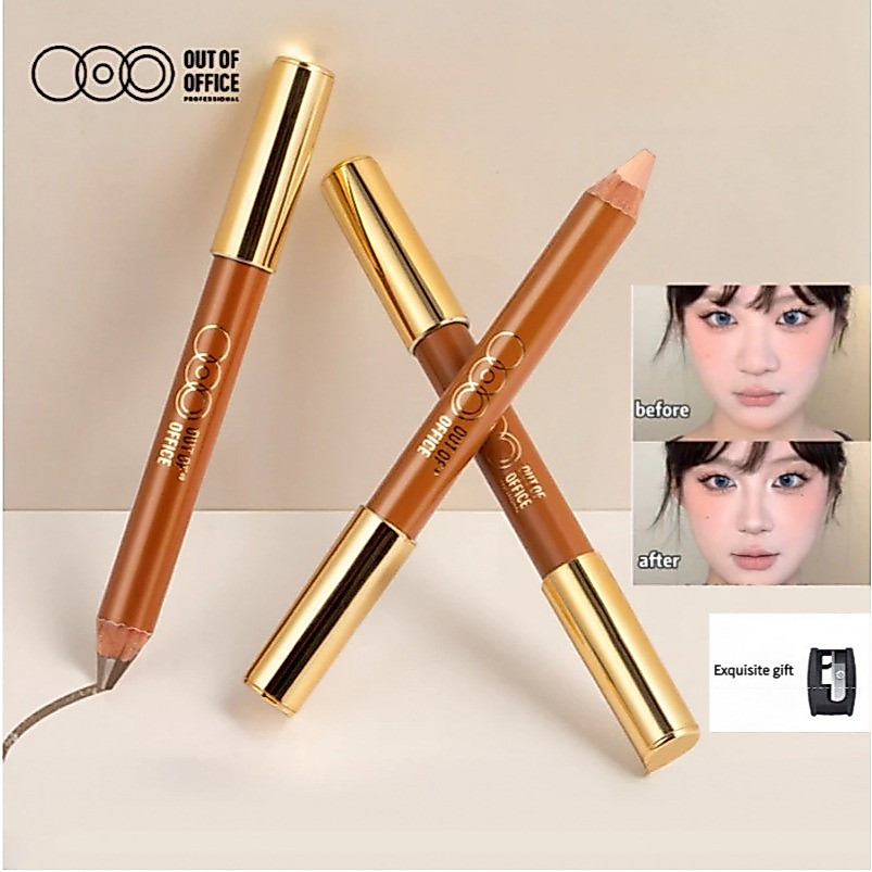 OUT OF OFFICE # ปากกาคอนทัวร์สองหัว OOO อายแชโดว์ส่วนตัวไฮไลท์ Brightening Nose Shadow คอนซีลเลอร์ริมฝีปาก