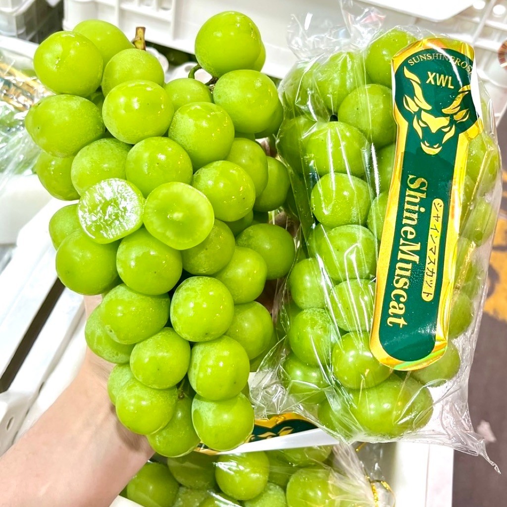 💚องุ่นไชน์มัสกัตเกรดคัด สดใหม่ตรงปก ช่อแน่นลูกสวย 500กรัม/1กิโล(พร้อมส่งทันที)