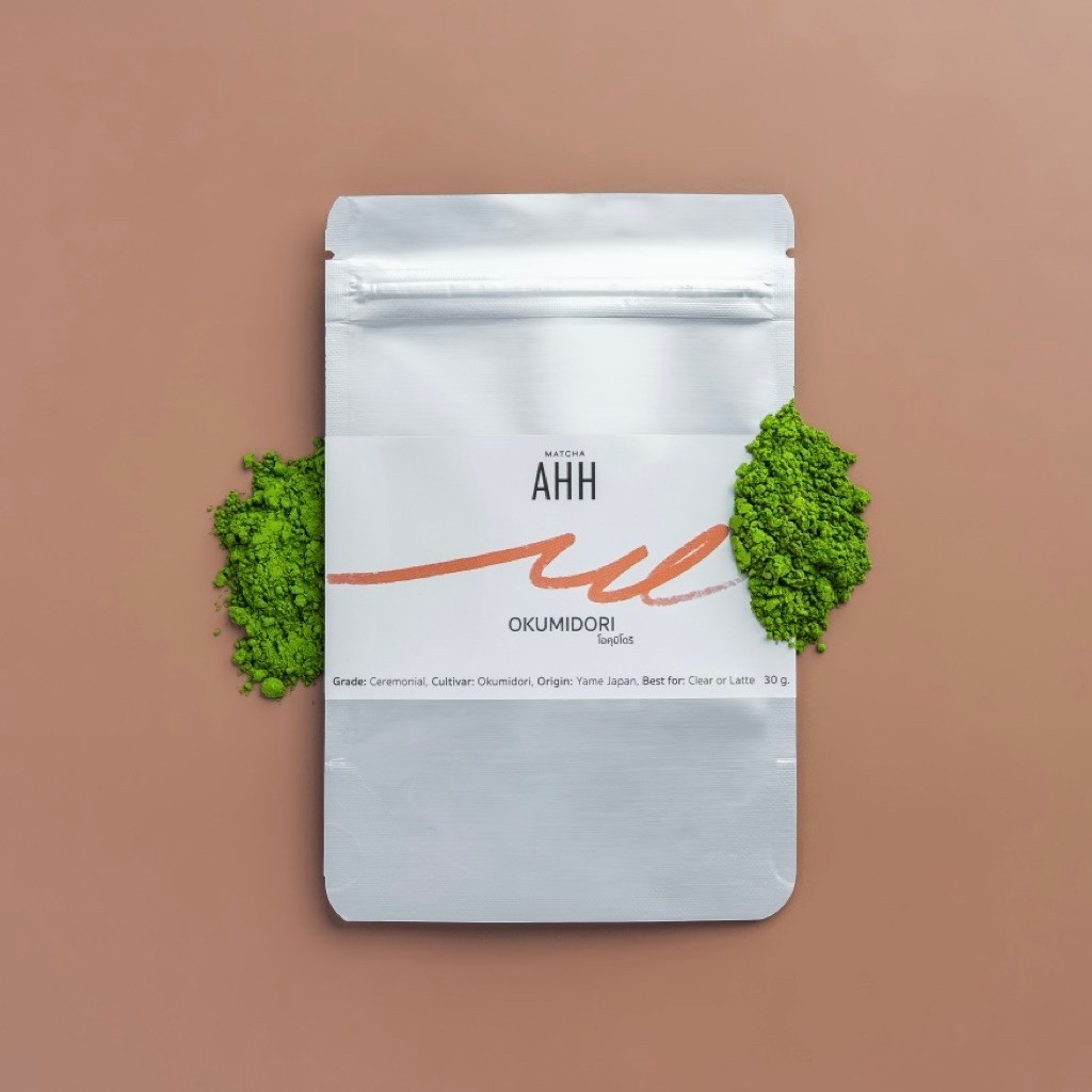 มัทฉะ Yame Okumidori 30g โทนถั่ว [Matcha AHH] | ผงมัทฉะพรีเมี่ยม เกรดพิธีชงชาจากญี่ปุ่น Matcha Powde