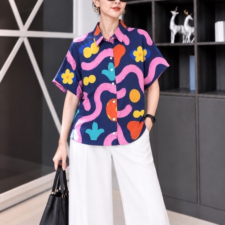 🏷ป้ายBonus by Ananya #  ‼️เสื้อคอปกเชิ้ผ้าคอตตอนญี่ปุ่น 🇯🇵100% เ